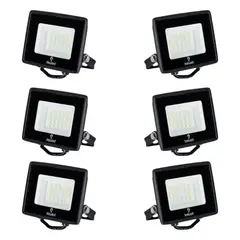 WANT - 6 Proyectores De Área Led Ecostreet 10W Luz Fría