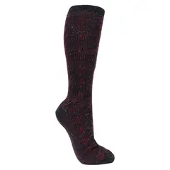 MONARCH - Calceta Cashmere Diseño Negro