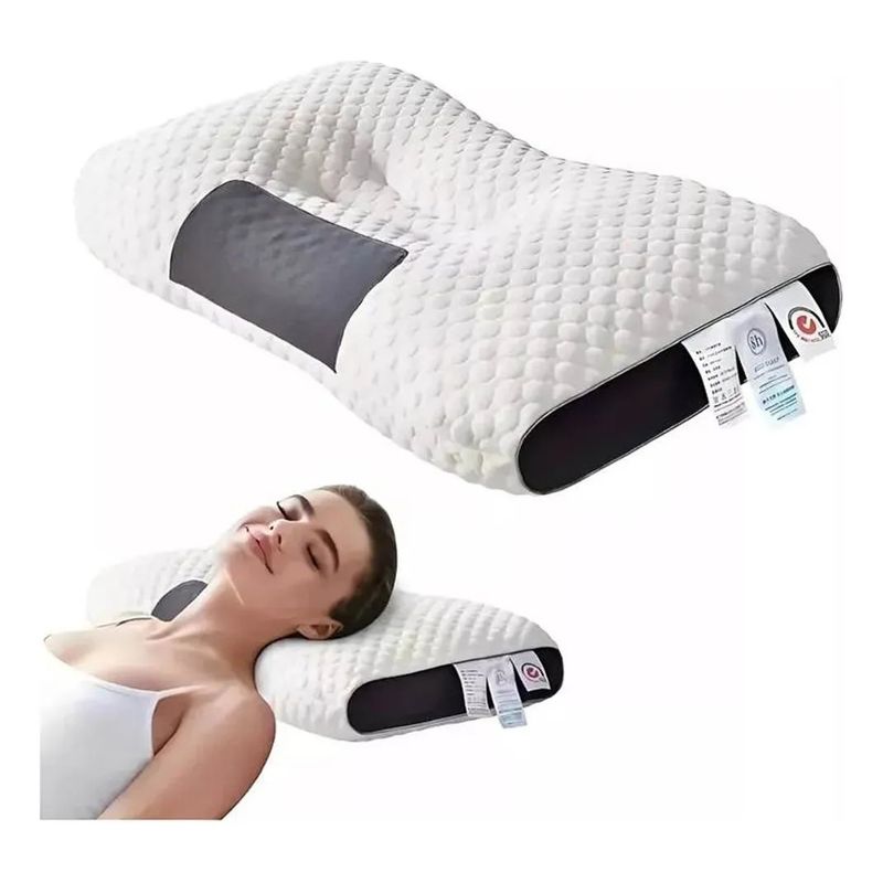 Pack X2 Almohada Ergonomica Ortopedica Cervical Cojin Cuello