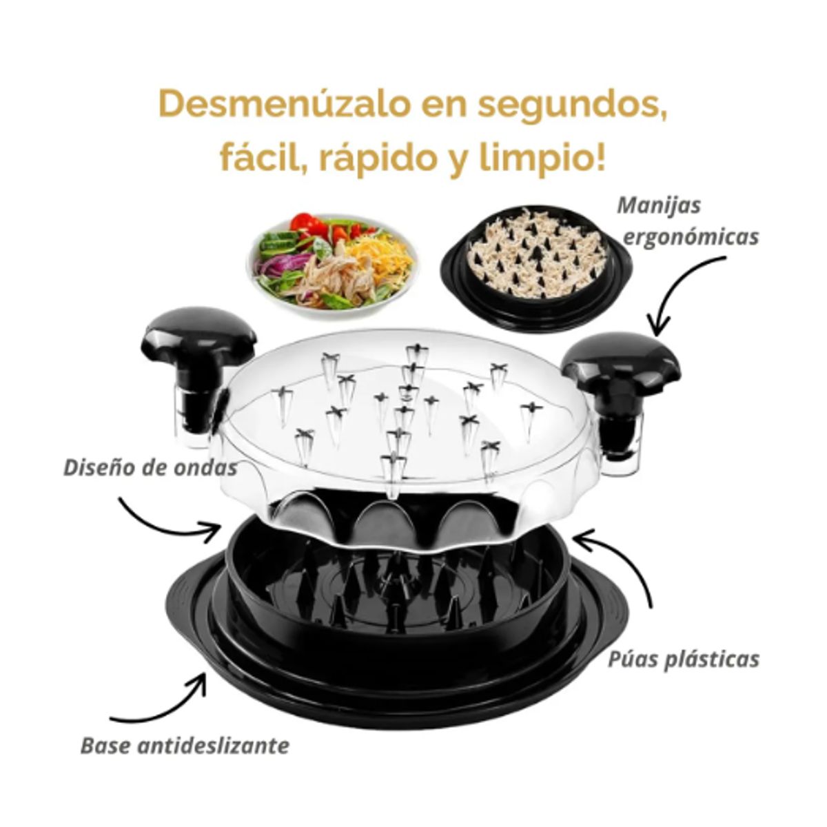 GENERICO - Triturador carne de pollo Desmenuzador de carne.