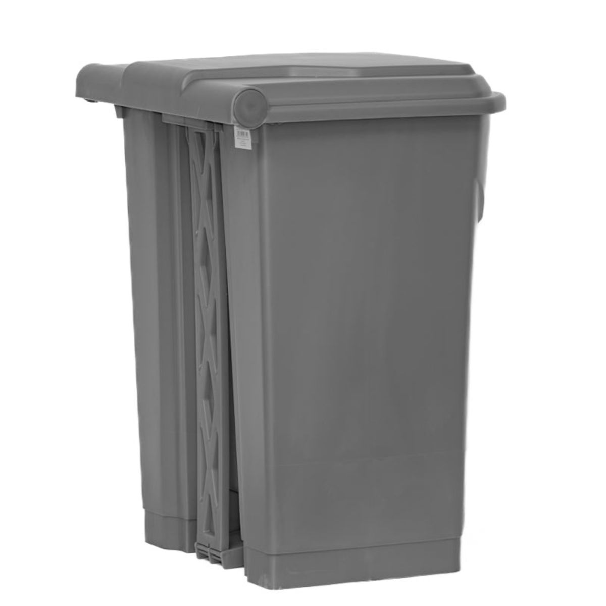 WAKESHOME - Contenedor de basura con pedal  50 L–Práctico Y Resistente