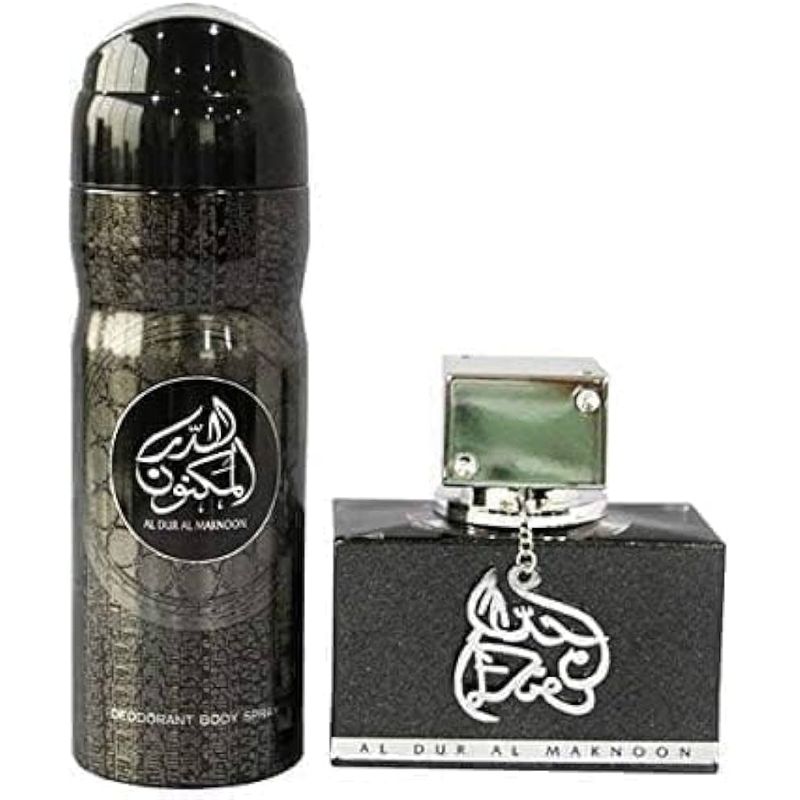 LATTAFA - Estuche Lattafa Al Dur Al Maknoon Silver Edp 100Ml+200Ml Men