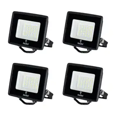 WANT - 4 Proyectores De Área Led Ecostreet 30W Luz Cálida.