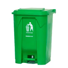 WAKESHOME - Contenedor de basura con pedal 50 L–Práctico Y Resistente