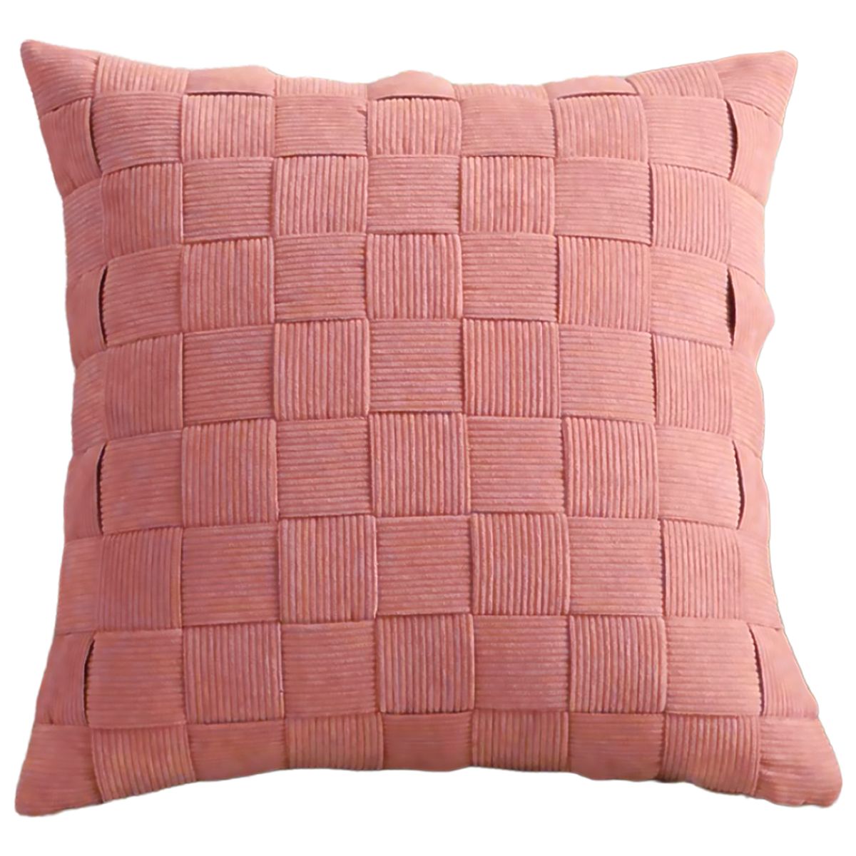 ALTERNATIVE - Funda Decorativa 45x45 cm - Diseño Entrelazado Rosa - 464