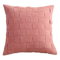 ALTERNATIVE - Funda Decorativa 45x45 cm - Diseño Entrelazado Rosa - 464
