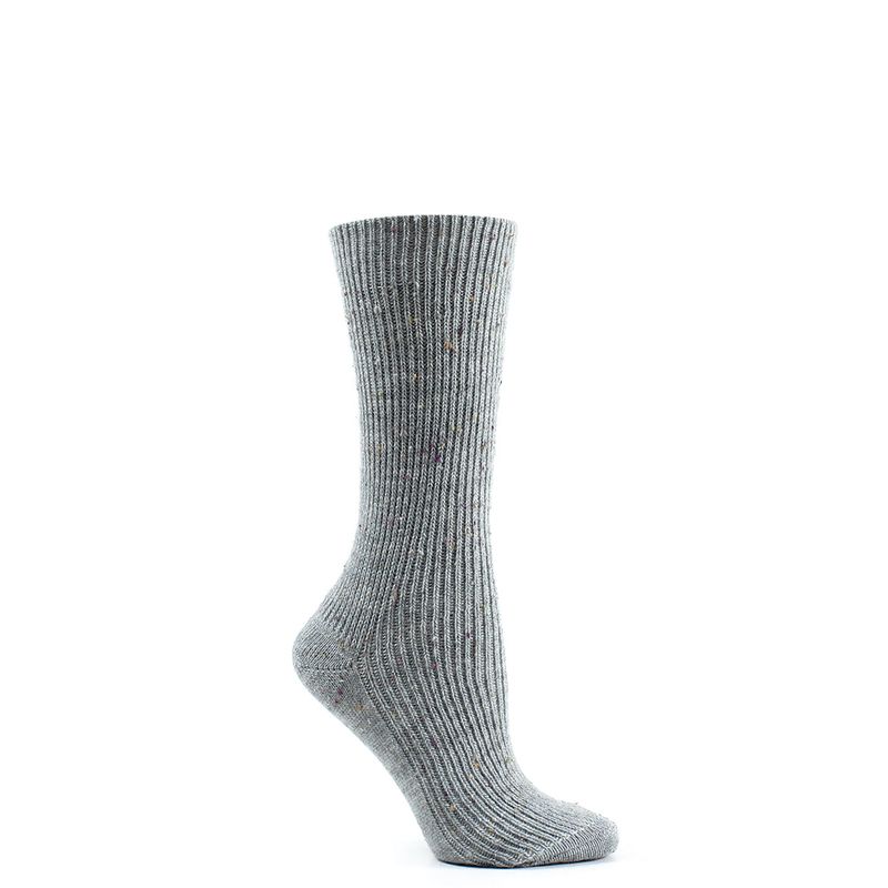 MONARCH - Calcetín Mujer Lana Tweed Sin Puño Monarch