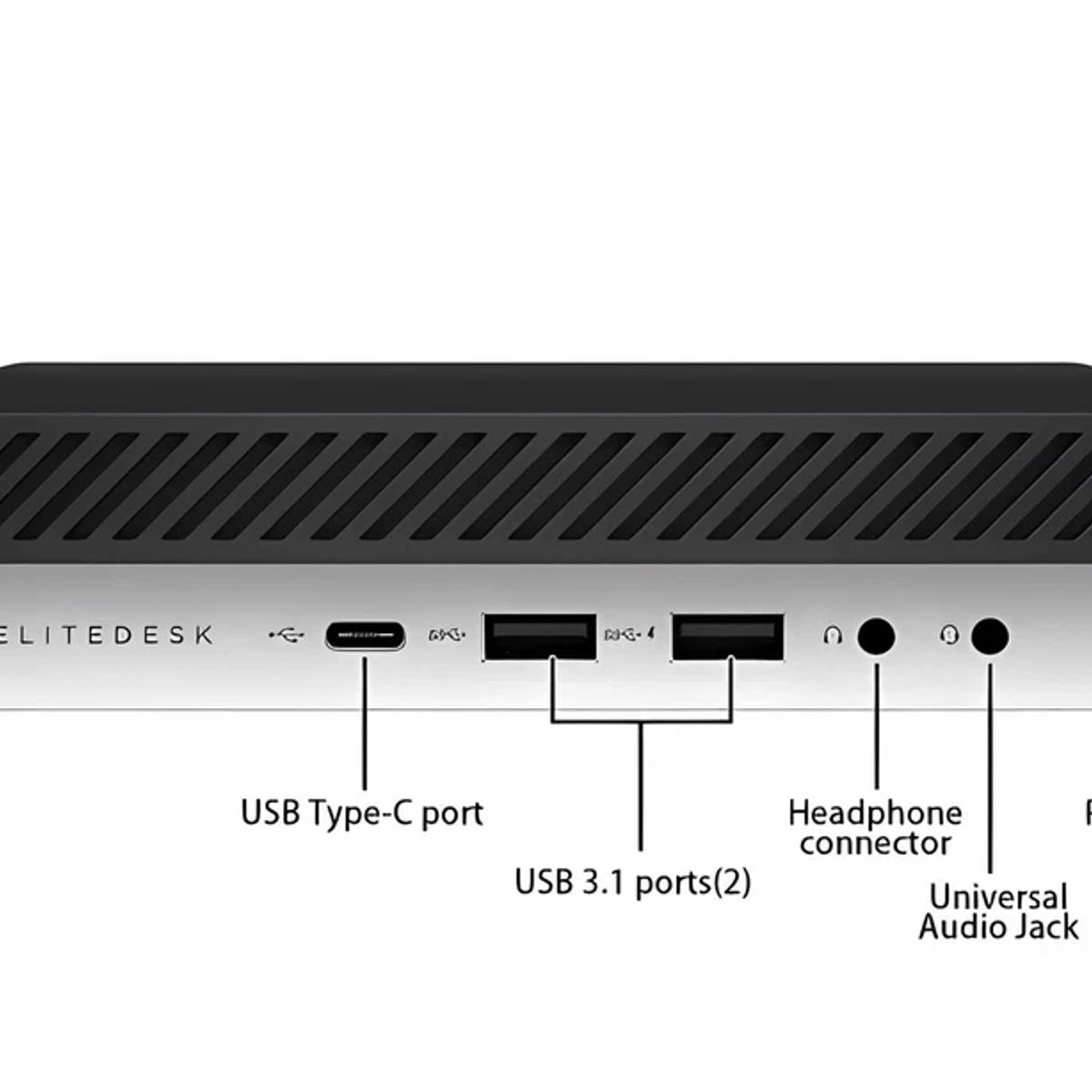 HP - Micro CPU HP EliteDesk 800 G3 - Core i5 - 8GB RAM - 256SSD - Reacondicionado A
