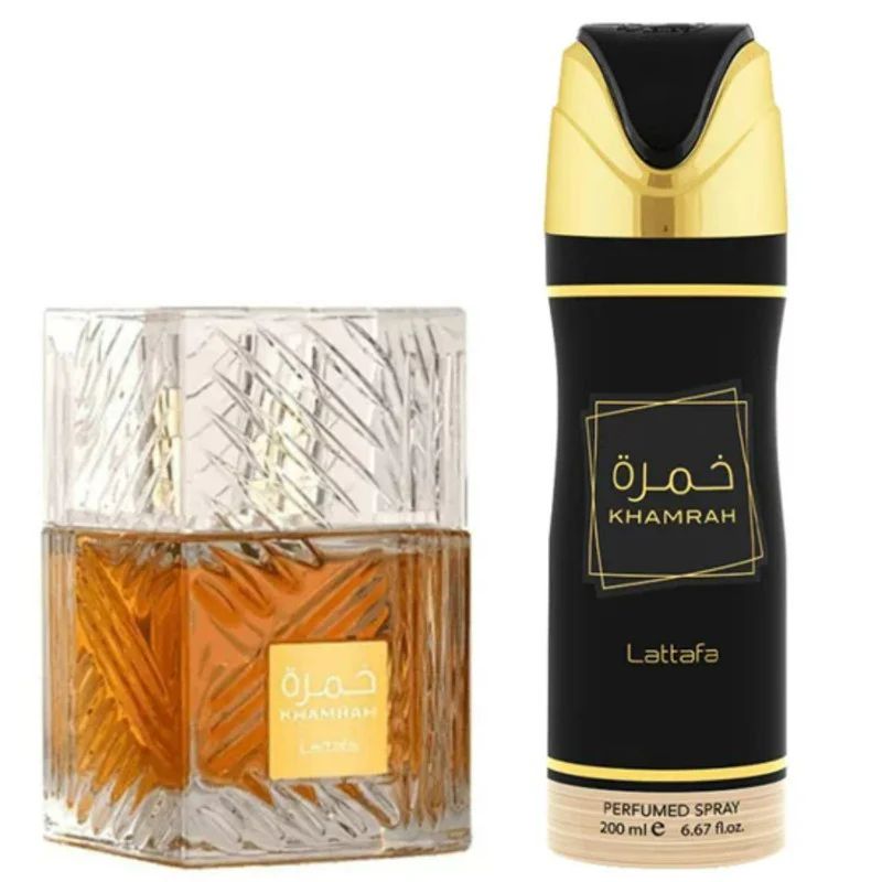 LATTAFA - Estuche Lattafa Khamrah Edp 100 Ml + Deo Spray 200 Ml