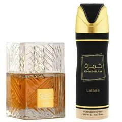 LATTAFA - Estuche Khamrah Edp 100 Ml + Deo Spray 200 Ml