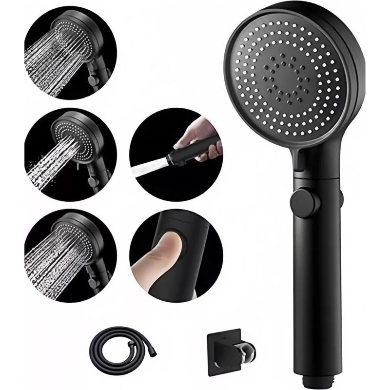GENERICO - Kit De Manguera Ducha Teléfono Soporte Inox Cromado Acero