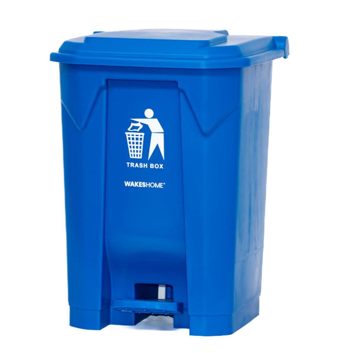 WAKESHOME - Contenedor de basura con pedal  50 L–Práctico Y Resistente