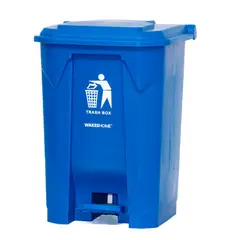 WAKESHOME - Contenedor de basura con pedal 50 L–Práctico Y Resistente
