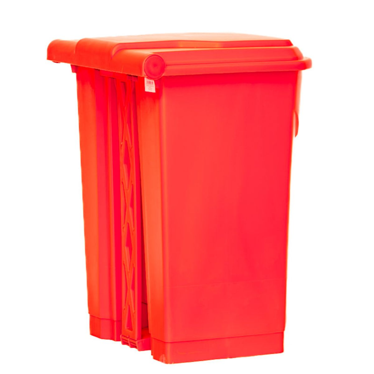 WAKESHOME - Contenedor de basura con pedal  50 L–Práctico Y Resistente