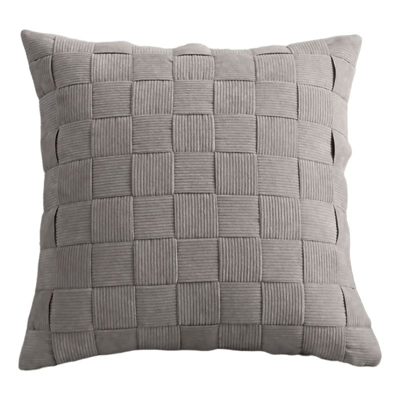 ALTERNATIVE - Funda De Cojín 45x45 Cm Diseño Entrelazado Color Gris 464