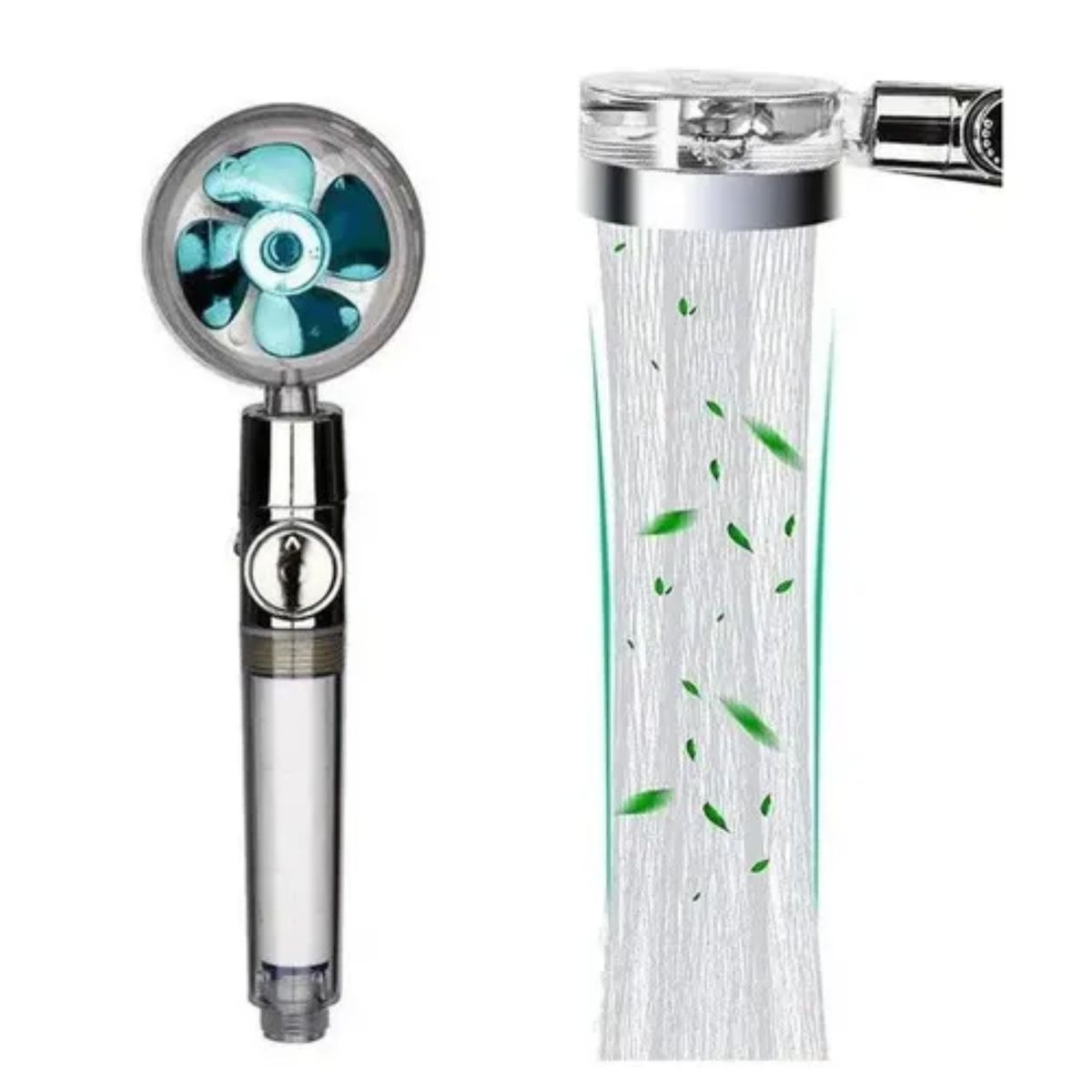 GENERICO - Ducha Alta Presión Turbo Rotación 360 Acabado Brillante