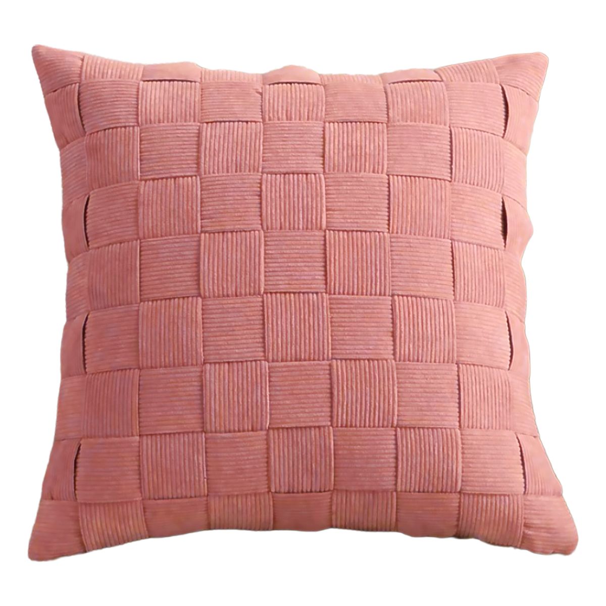 ALTERNATIVE - Funda Decorativa 45x45 cm - Diseño Entrelazado Rosa - 464.