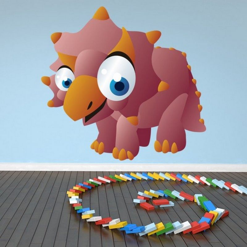 AVERY - Pink Triceratops Dinosaur Ws-35084