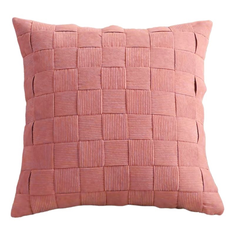 ALTERNATIVE - Funda Decorativa 45x45 cm - Diseño Entrelazado Rosa - 464
