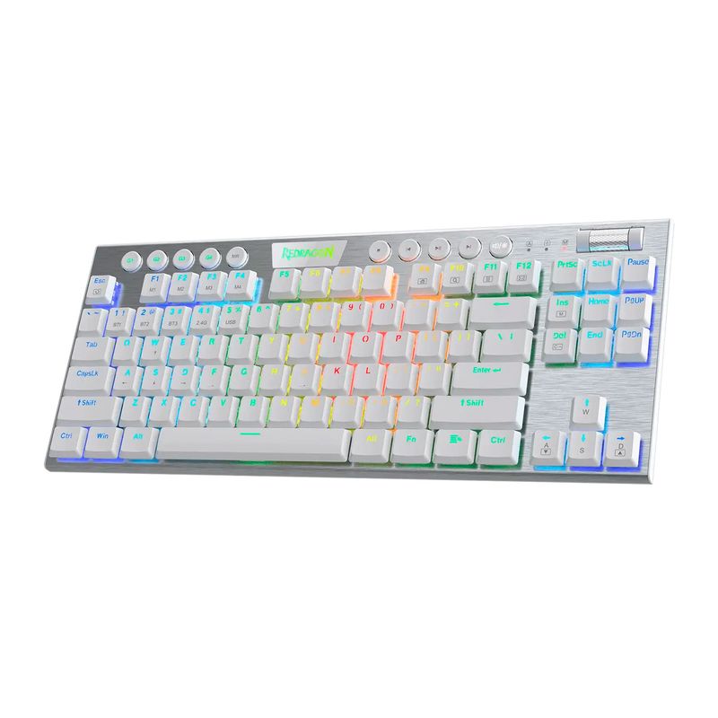REDRAGON - Teclado Gamer Redragon K621W Horus Tkl Wireless RGB Español Red Switch