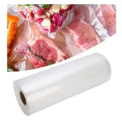 GENERICO - Rollo Bolsas Sellado Al Vacío Sellar Alimento 28cm 10 Metros.