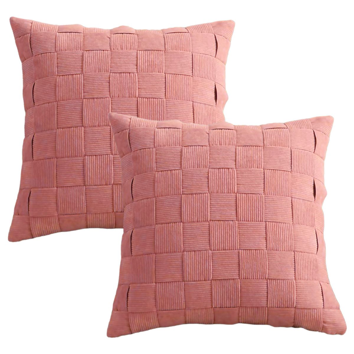 ALTERNATIVE - Pack 2 Funda Cojín Moderno Color Rosado Chic  45x45 -  464