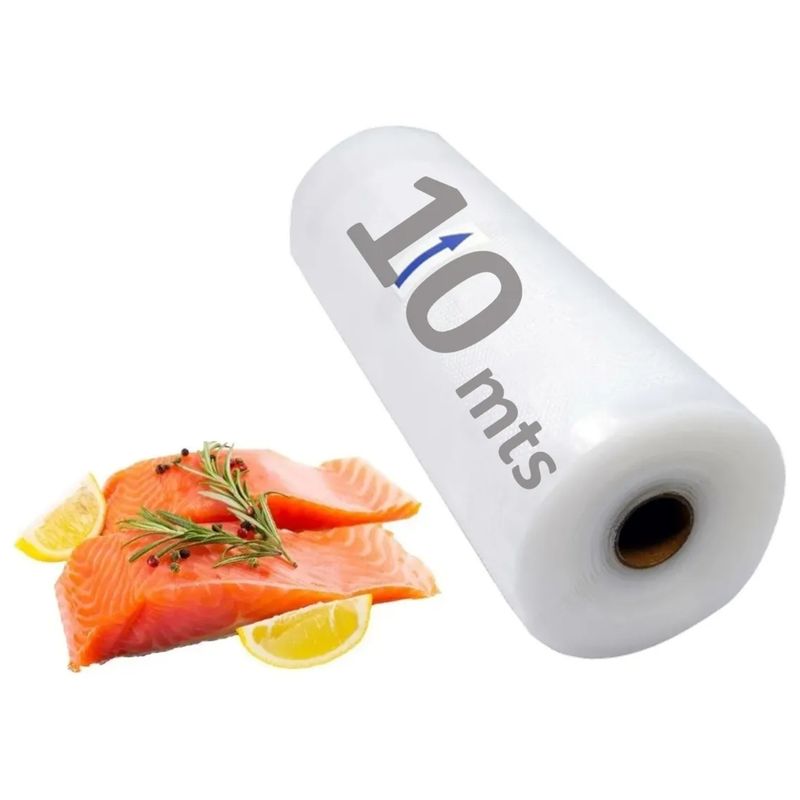 GENERICO - Rollo Bolsas Sellado Al Vacío Sellar Alimento 28cm 10 Metros