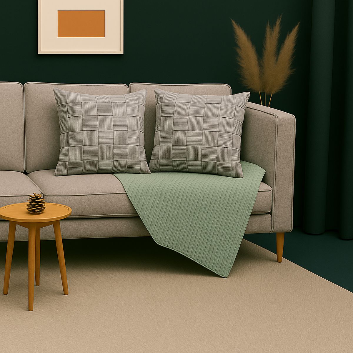 ALTERNATIVE - Pack 2 Funda Cojín Moderno Gris Decorativa 45x45 -  464.