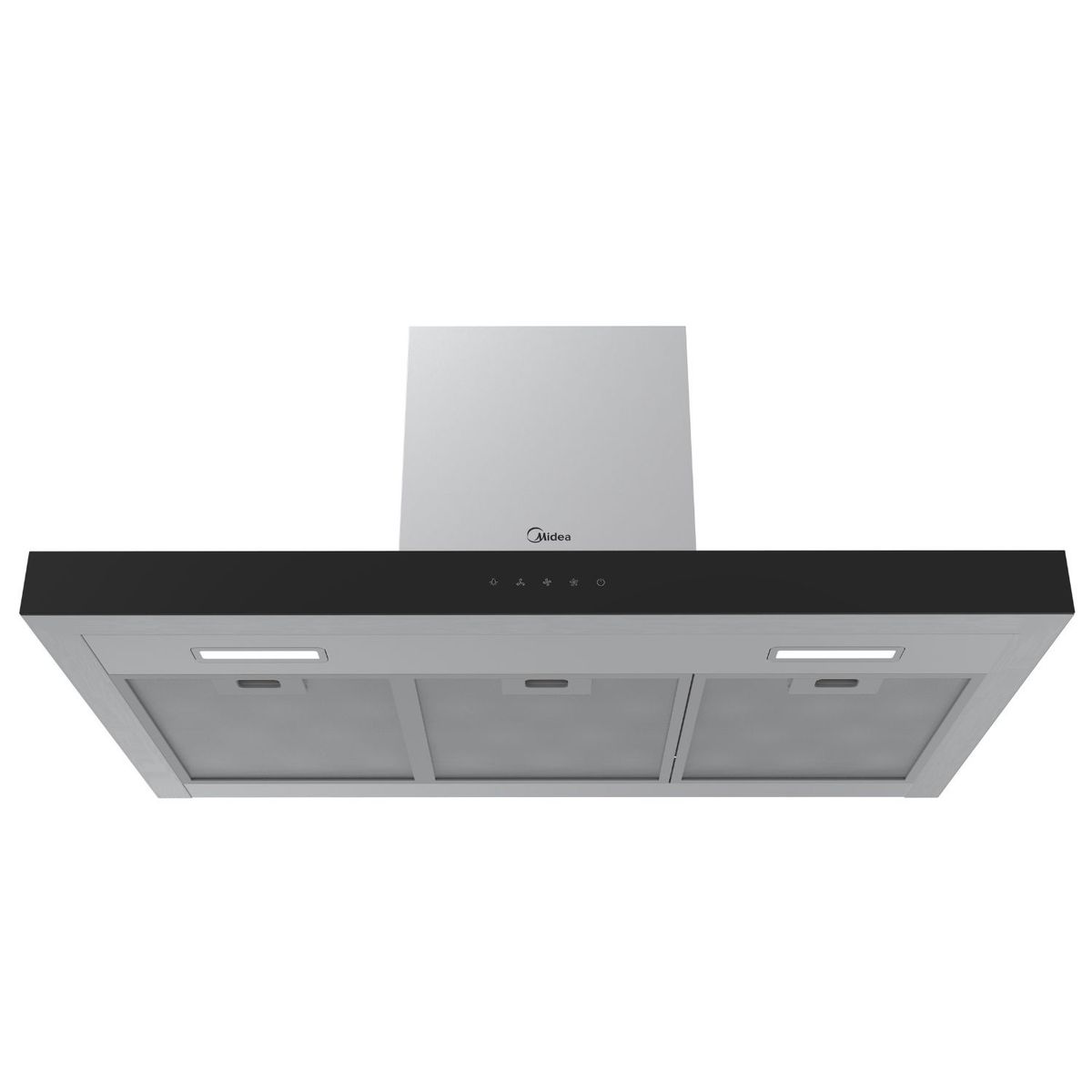 MIDEA - CAMPANA DECORATIVA 90 CM CONTROL TOUCH SILVER MH90M77ET23MB-CL MIDEA