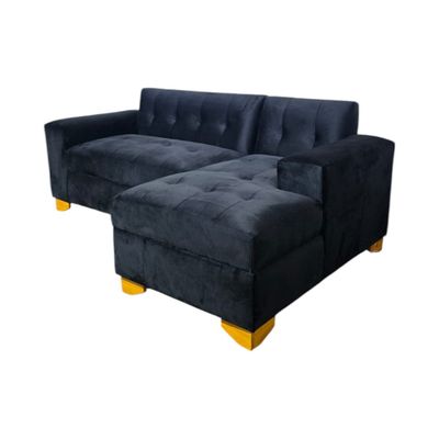 Imagen 2 del producto SECCIONAL FELPA NEGRA DIVAN DERECHO