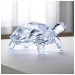 GENERICO - Tortuga De Vidrio Para Mesa Adorno Decorativa Estatuilla 12cm