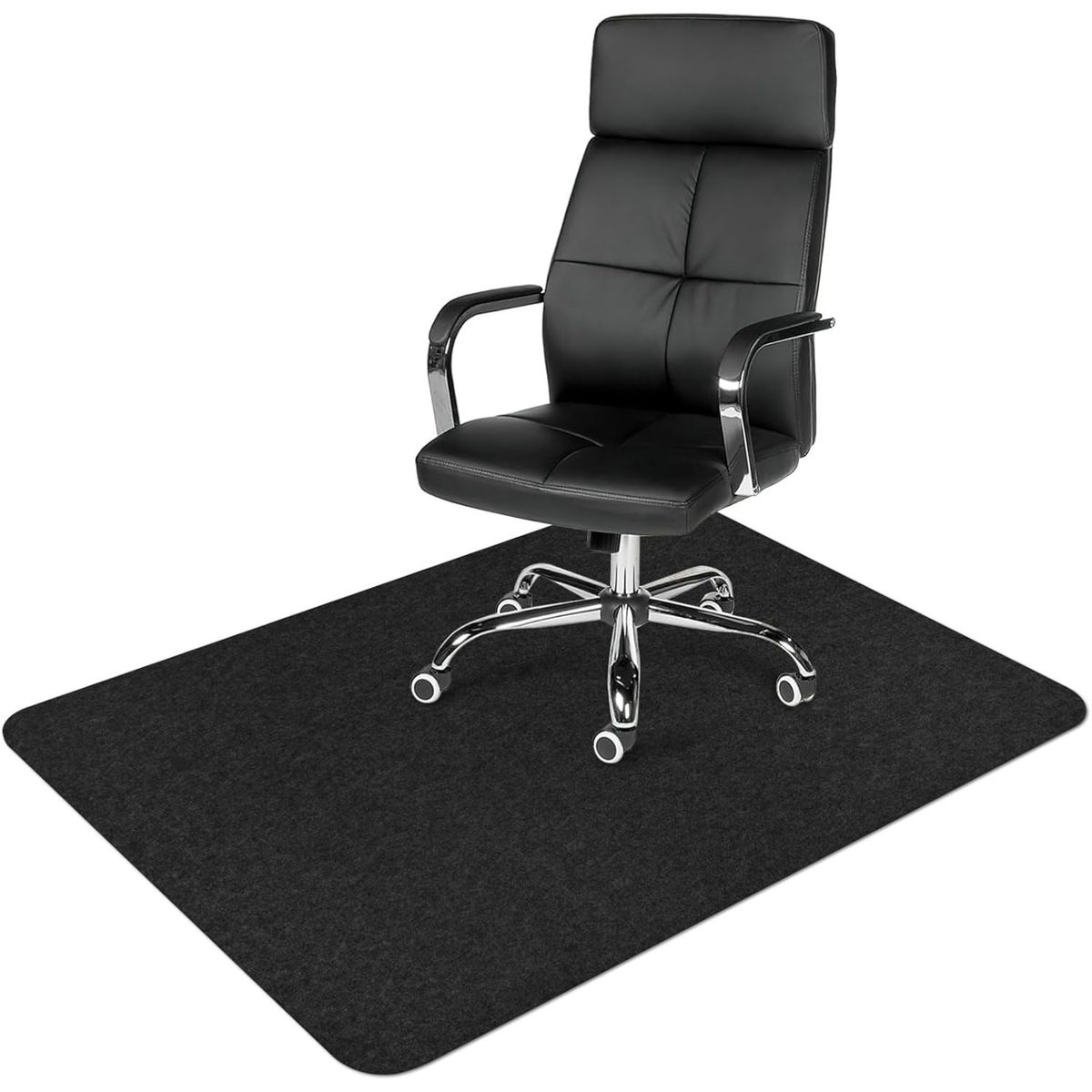 GENERICO - Alfombrilla Antideslizante Para Silla De Oficina 120x90cm