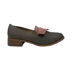HERIEL - Zapato Gris Bajo Mujer