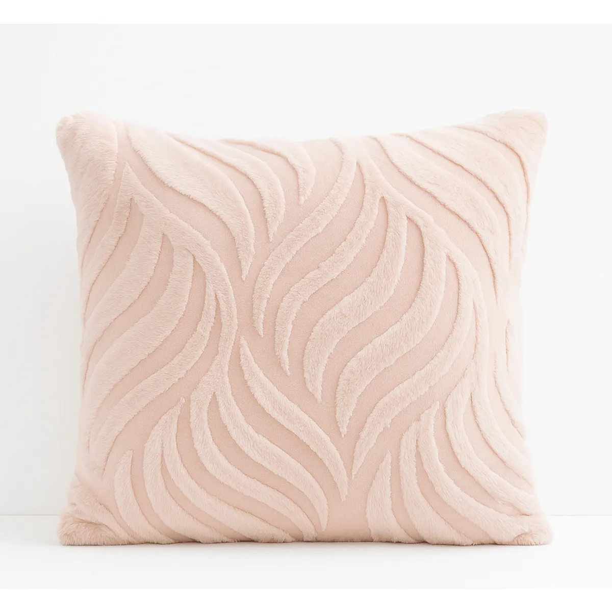 ALTERNATIVE - Funda Decorativa 45x45 cm - Beige Textura Aterciopelada - 644