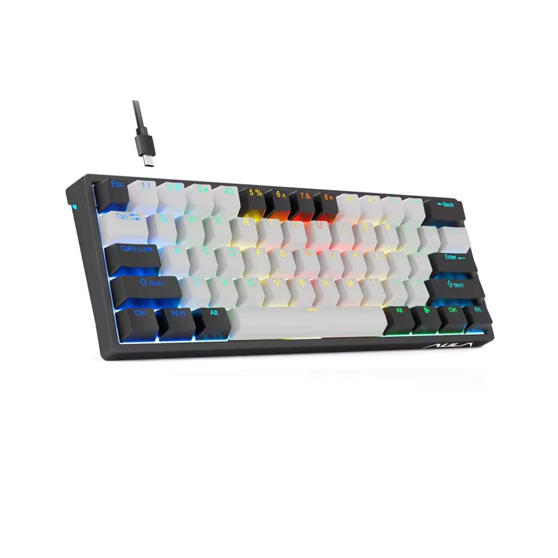 AULA - Teclado Mecánico Aula Fizz 61 Teclas Rgb Personalizado Mini.
