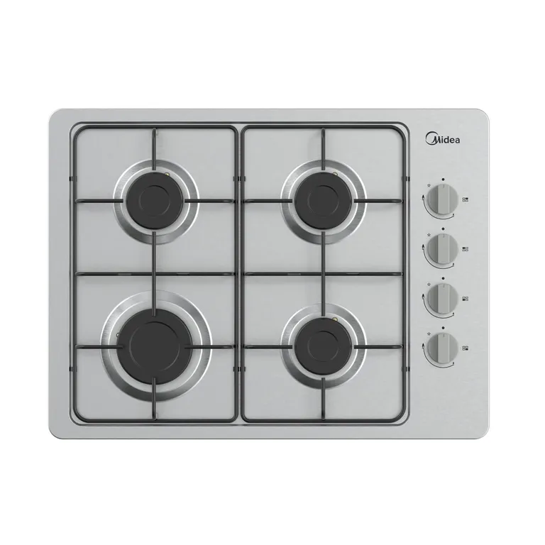 MIDEA ENCIMERA A GAS 4 QUEMADORES SILVER MG60SL405