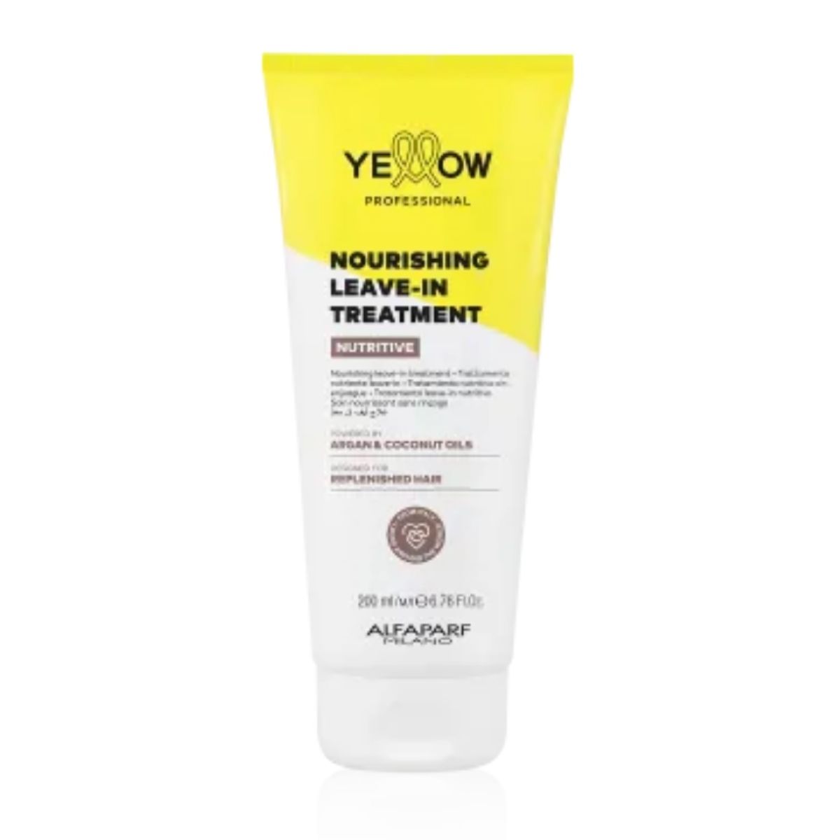 ALFAPARF MILANO - CREMA LEAVE-IN ALFAPARF YELLOW NUTRICIÓN COCO Y ARGÁN 200 ML