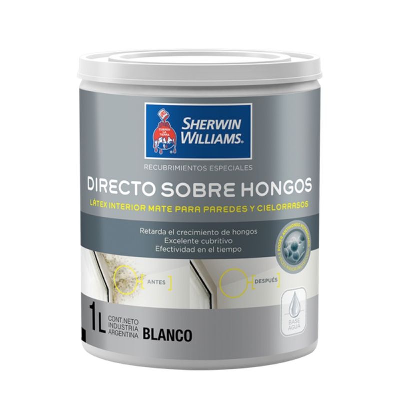 SHERWIN WILLIAMS - Esmalte Directo Sobre el Hongo Sherwin Williams Cuarto Galon