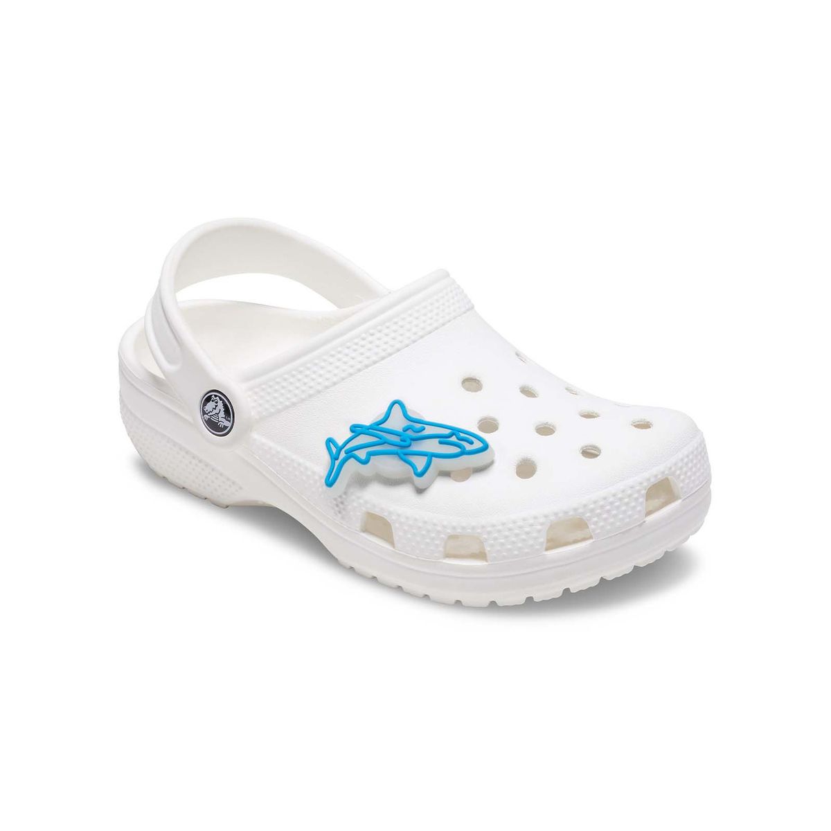 CROCS - Jibbitz Crocs Tiburón Con Luces Celeste CROCS