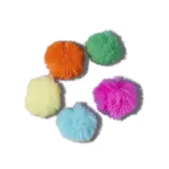 CROCS - Jibbitz Puffs Neón Años 80 Pakc De 5 Rosado