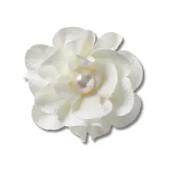 CROCS - Jibbitz Flor Con Perla Blanco