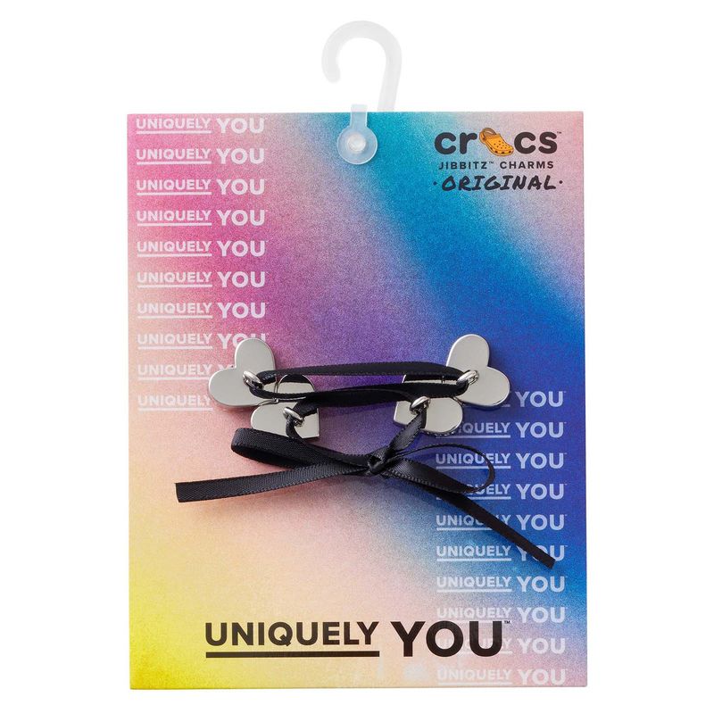 CROCS - Jibbitz Crocs Encaje Corazón Plateado CROCS