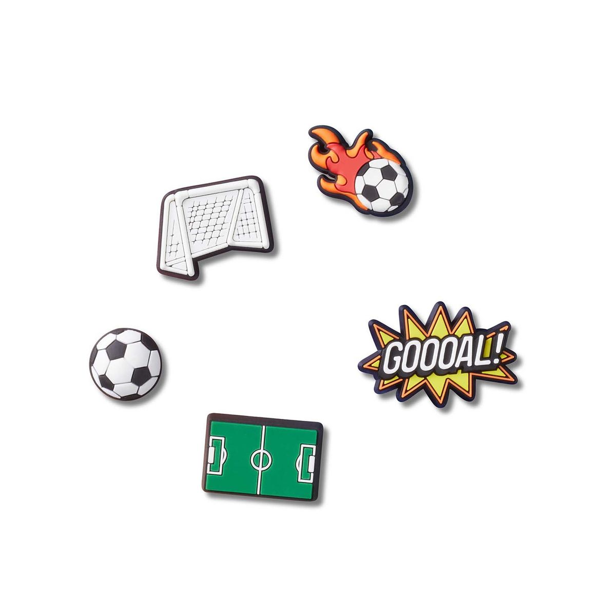 CROCS - Jibbitz Crocs Fútbol Pack 5 Blanco CROCS