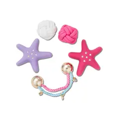 CROCS - Jibbitz Símbolos Del Mar Pack 5 Morado