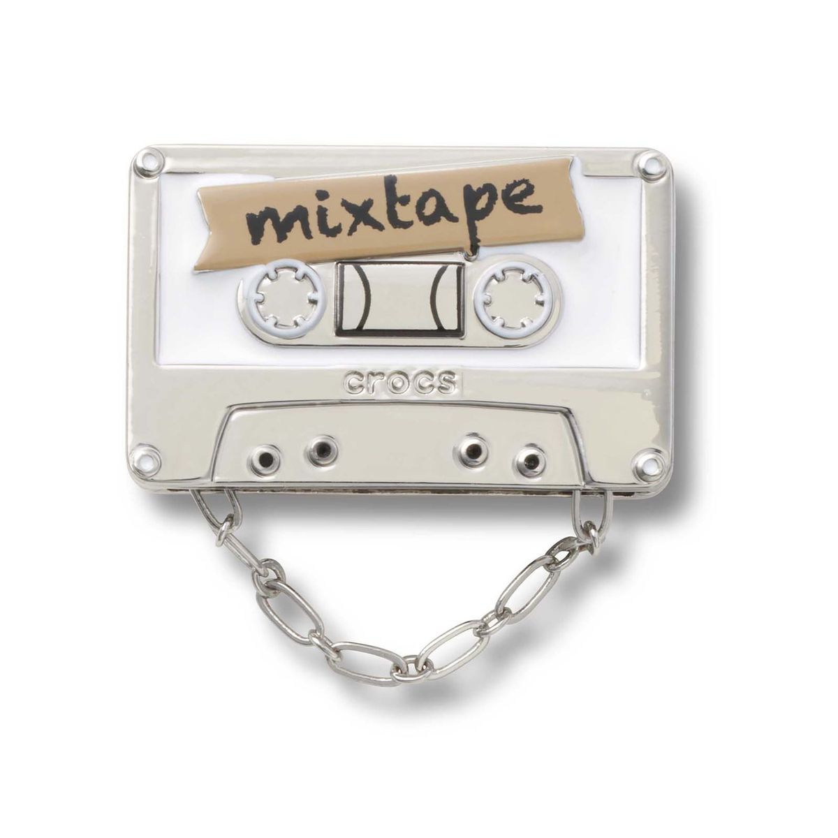 CROCS - Jibbitz Crocs Cassette Con Cadena Mixtape Blanco CROCS