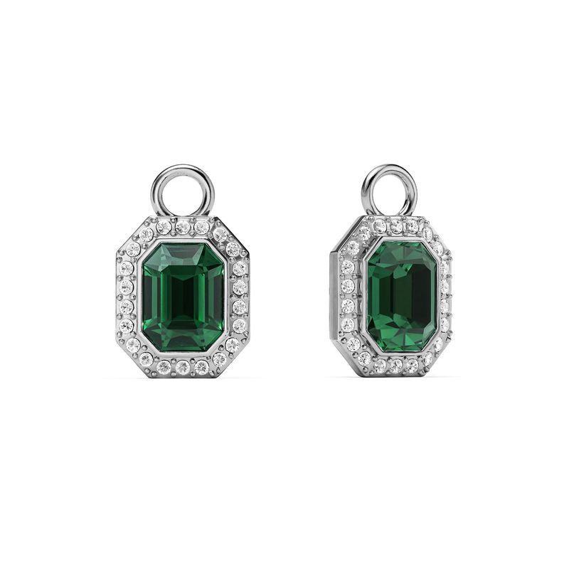 BLOOM CRYSTAL - Charms Octagon Halo  Elegancia Cristal de Austria Verde Esmeralda