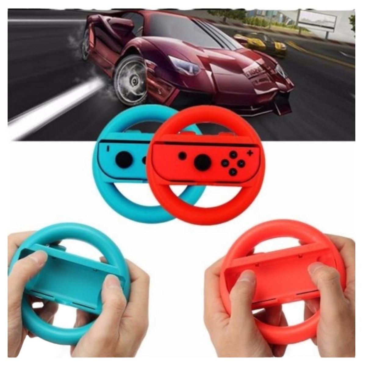 GENERICO - Volante Compatible con Nintendo Switch y Nintendo Switch Oled