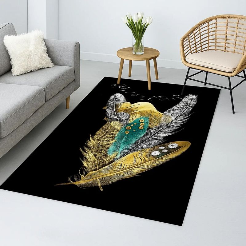 GENERICO - Alfombra Antideslizante Grande 140x200cm Estampada Moderna Para Piso