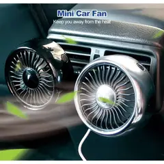 GENERICO - MINI VENTILADOR USB VEHICULO 3 VELOCIDADES