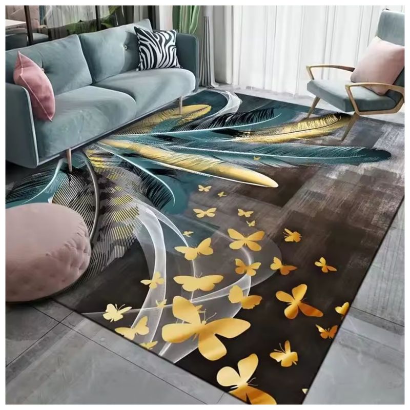GENERICO - Alfombra Antideslizante Grande 140x200cm Estampada Moderna Para Piso
